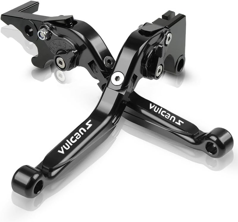 FREAXLL 2pcs Foldable Motorcycle Brake Clutch Levers Set for Vulcan S 2015-2020 Vulcan S SE 2017 Vulcan S Cafe Light Tourer/Cafe/Sport 2018+(Black) - Image 2